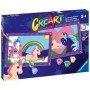 CreArt pictura pe numere pentru copii 2 sabloane cu unicorni magici
